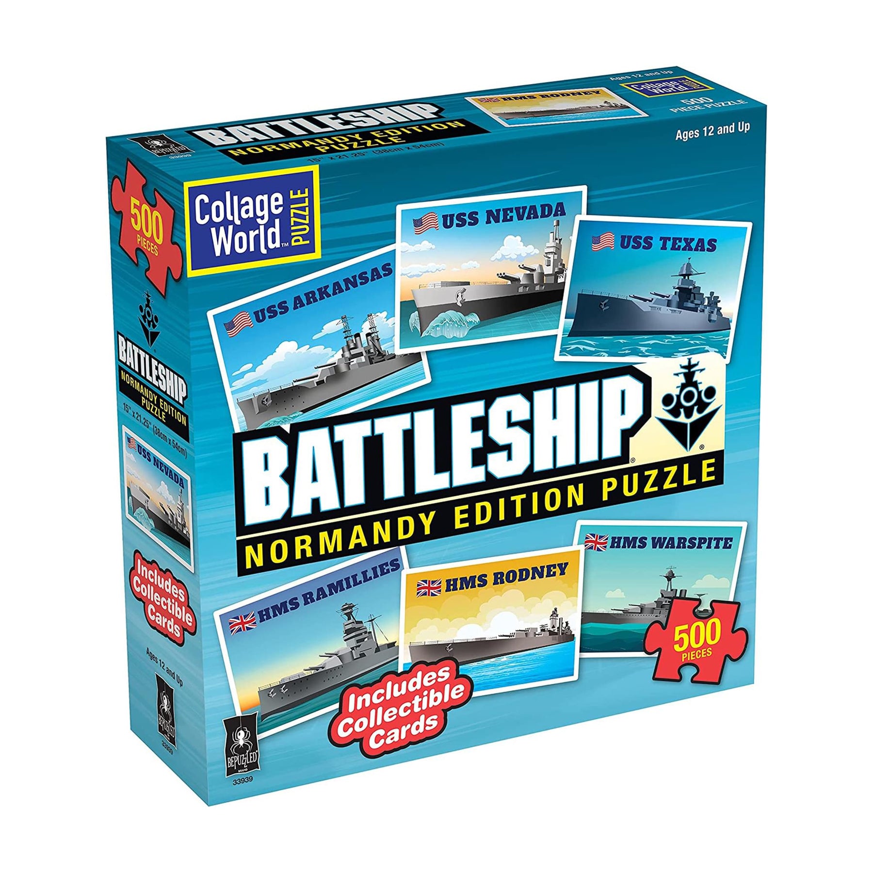 Battleship Normandy Edition 500 Piece Jigsaw Puzzle