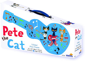 Pete the Cat Suitcase 2-Sided Floor Puzzle | 36 Pieces