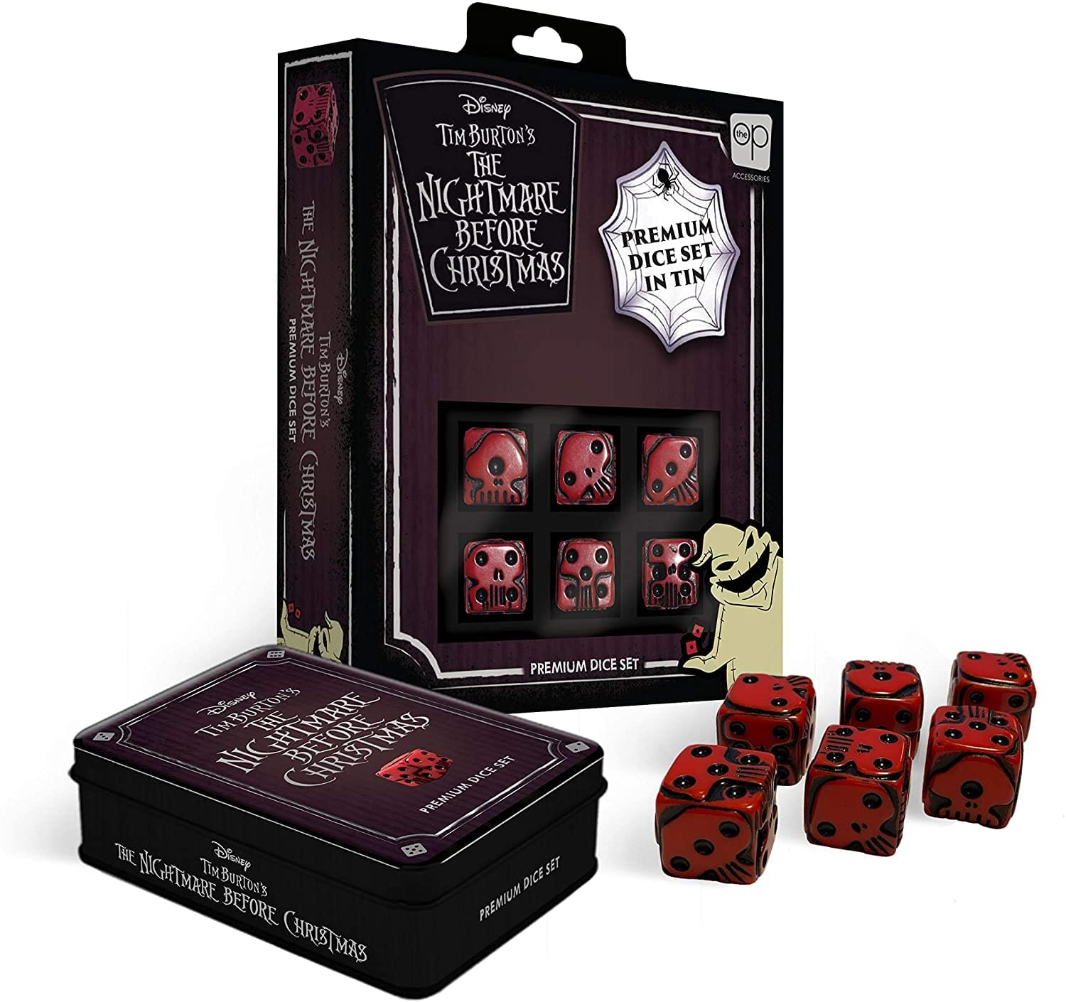 Nightmare Before Christmas Premium Dice Set | Includes 6 Acrylic Dice