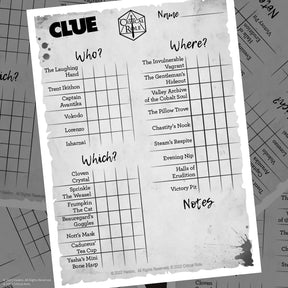 Critical Role Clue Board Game