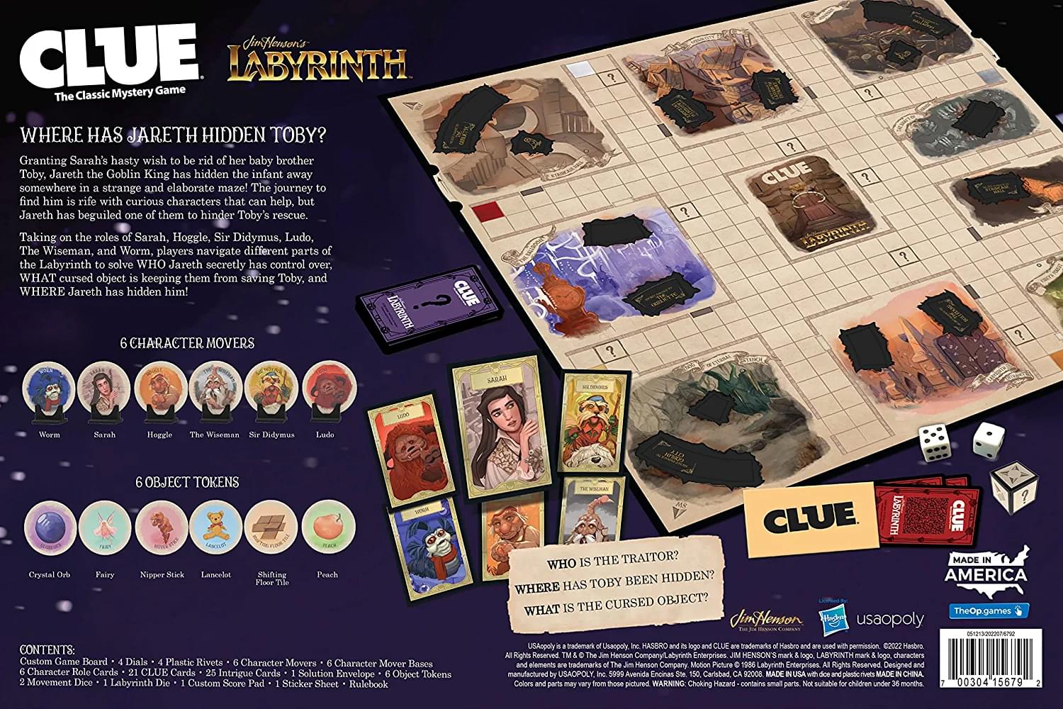 Labyrinth Clue Board Game