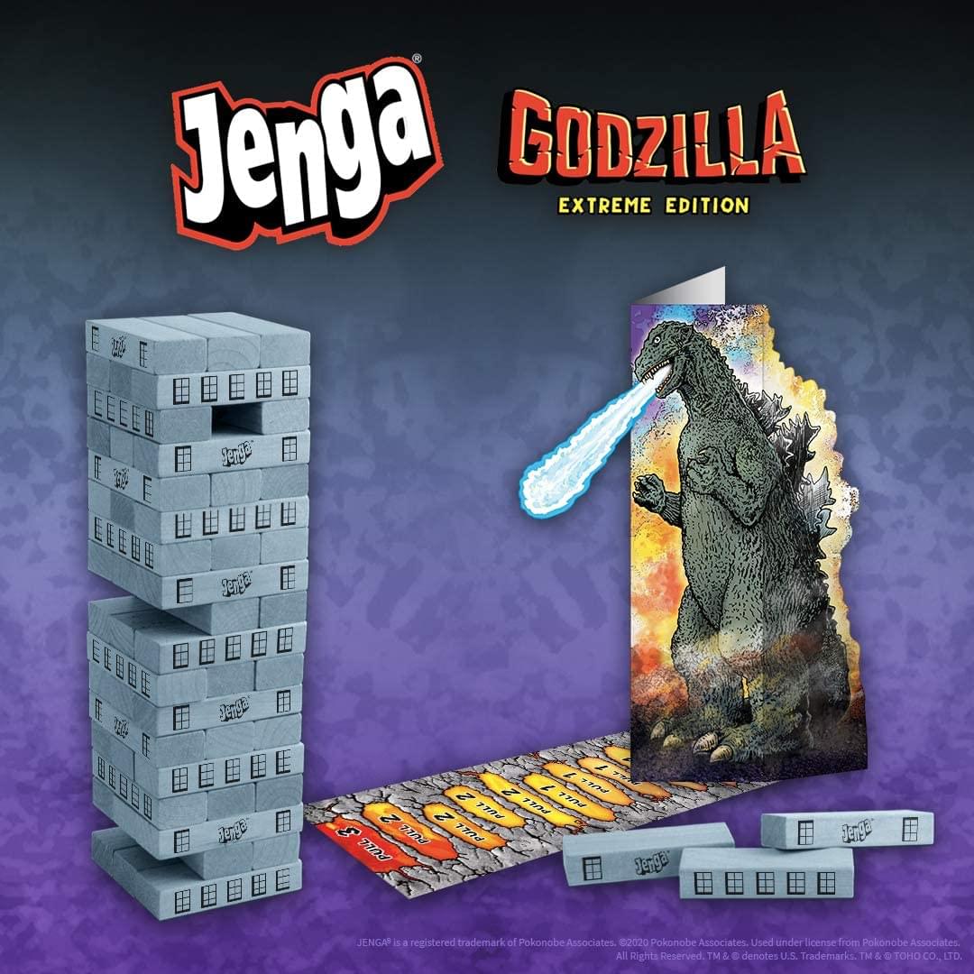 Godzilla Jenga Extreme Edition Stacking Game | 1+ Players