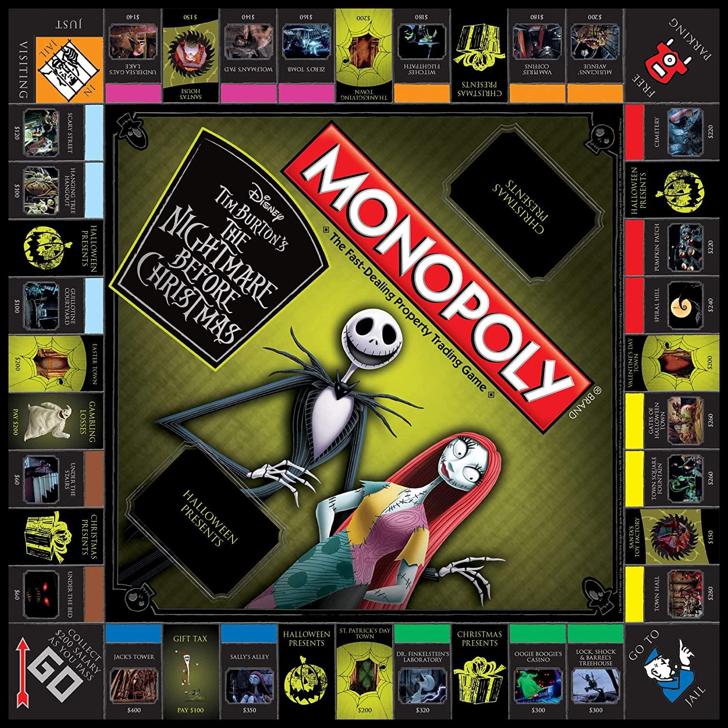 Nightmare Before Christmas Monopoly Board Game | For 2-6 Players