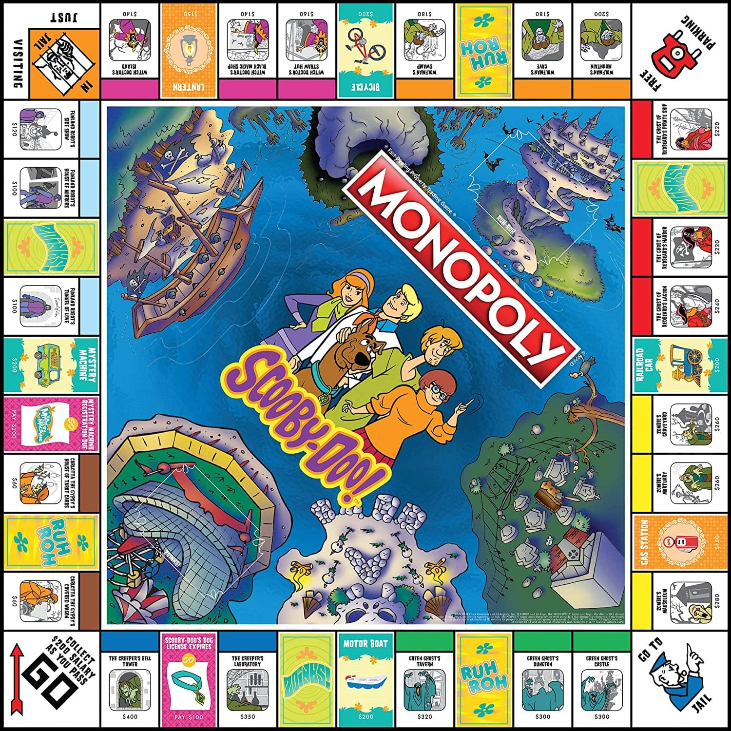 Scooby-Doo! Monopoly Board Game | For 2-6 Players