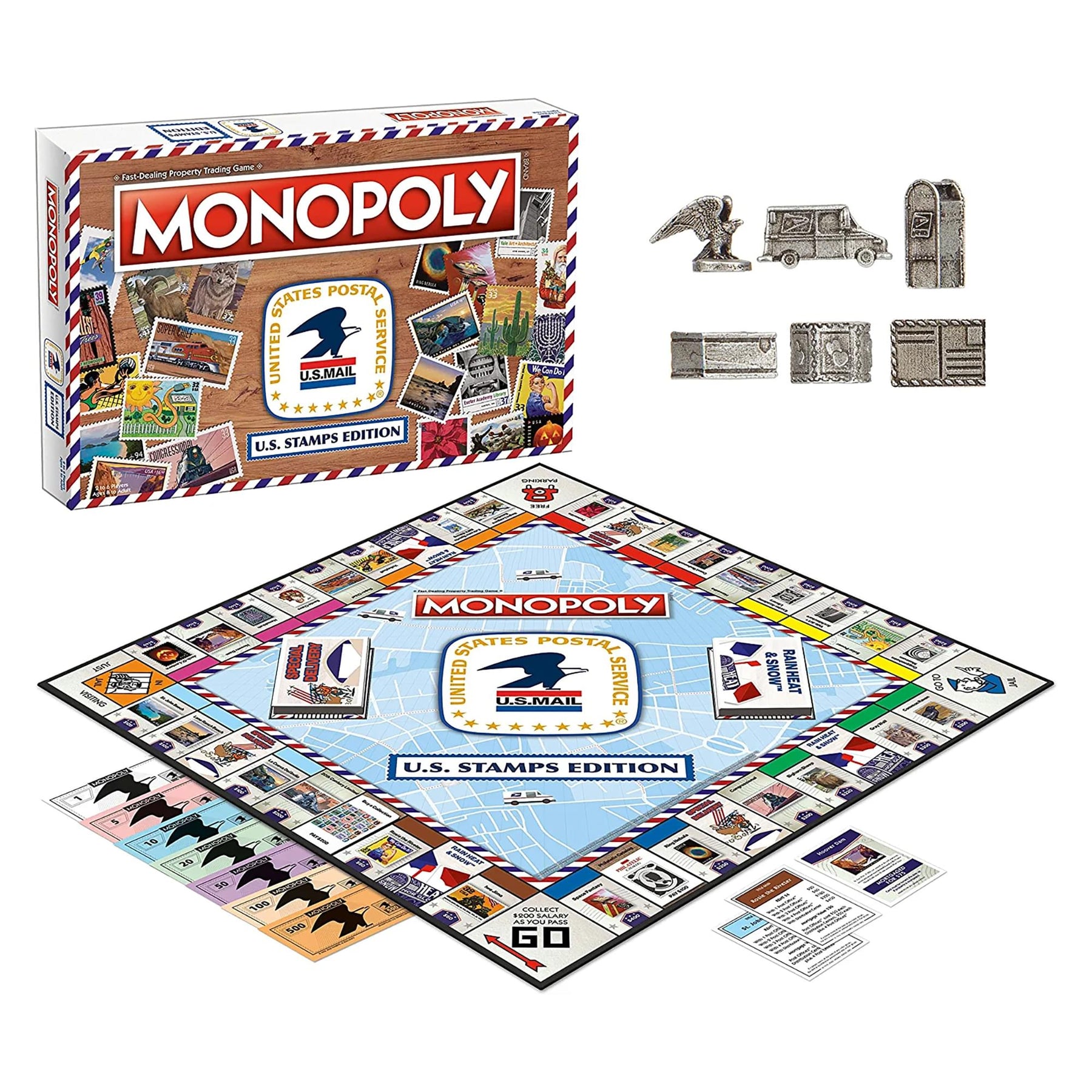 U.S. Stamps Monopoly Board Game