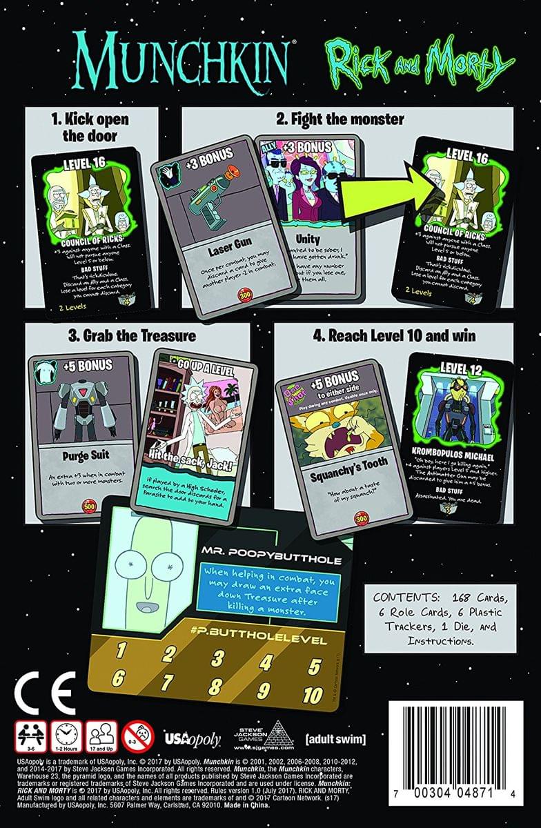 Rick and Morty Munchkin Card Game