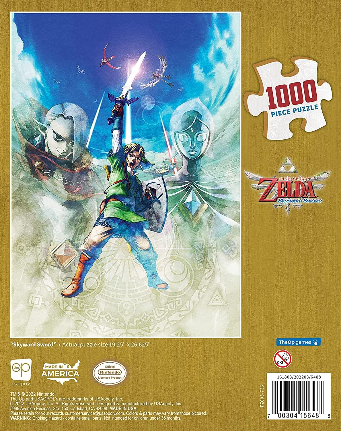 Legend of Zelda Skyward Sword 1000 Piece Jigsaw Puzzle