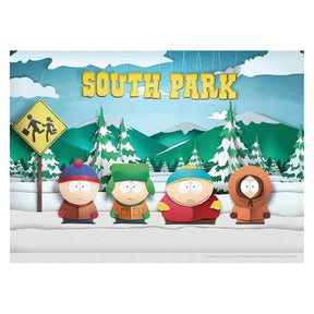 South Park Paper Bus Stop 1000 Piece Jigsaw Puzzle