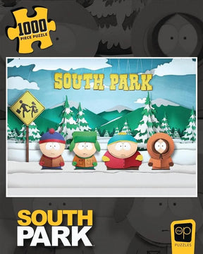 South Park Paper Bus Stop 1000 Piece Jigsaw Puzzle