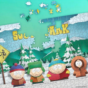 South Park Paper Bus Stop 1000 Piece Jigsaw Puzzle