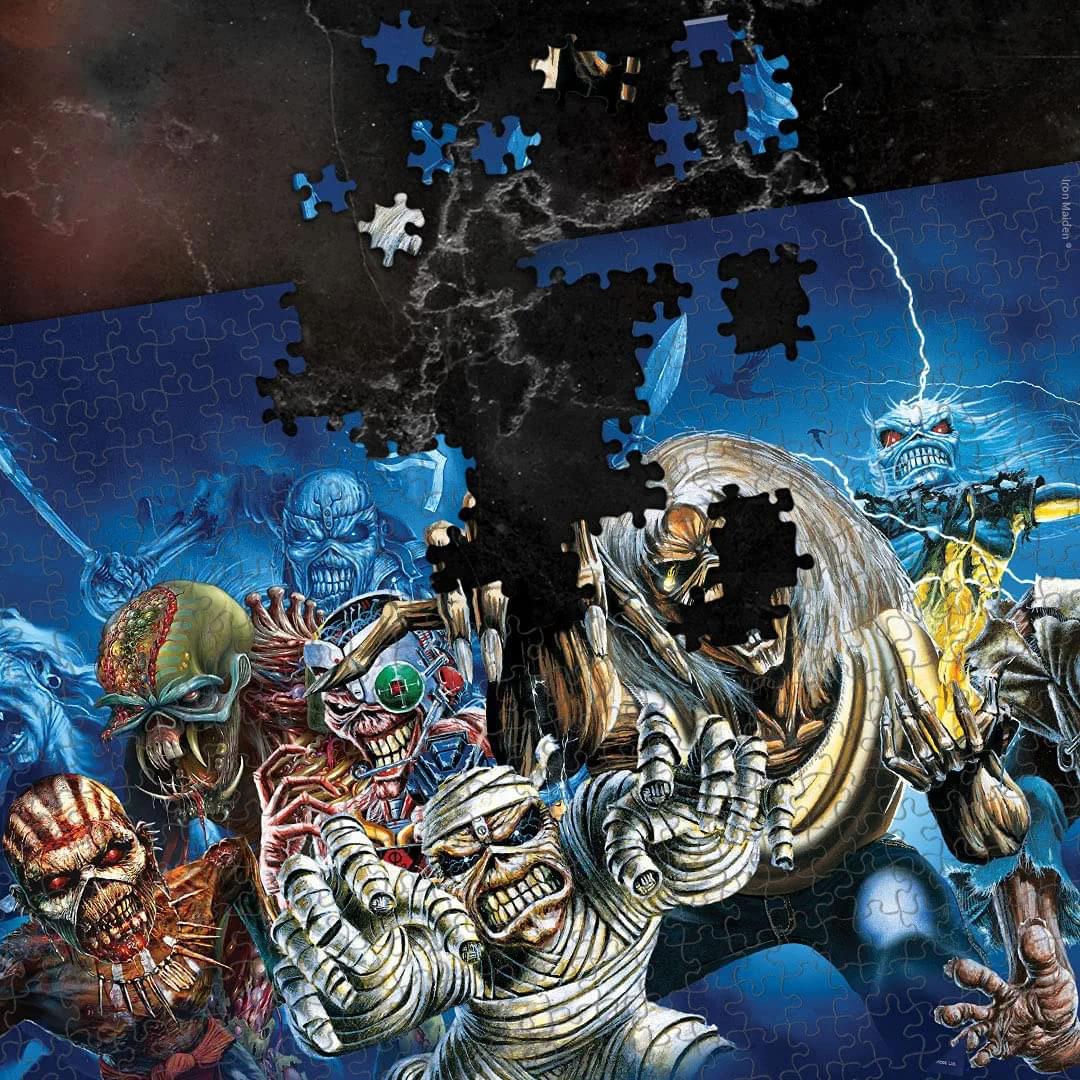 Iron Maiden Faces of Eddie 1000 Piece Jigsaw Puzzle