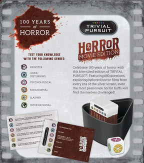Horror Movie Quick Play Trivial Pursuit Board Game | For 2+ Players