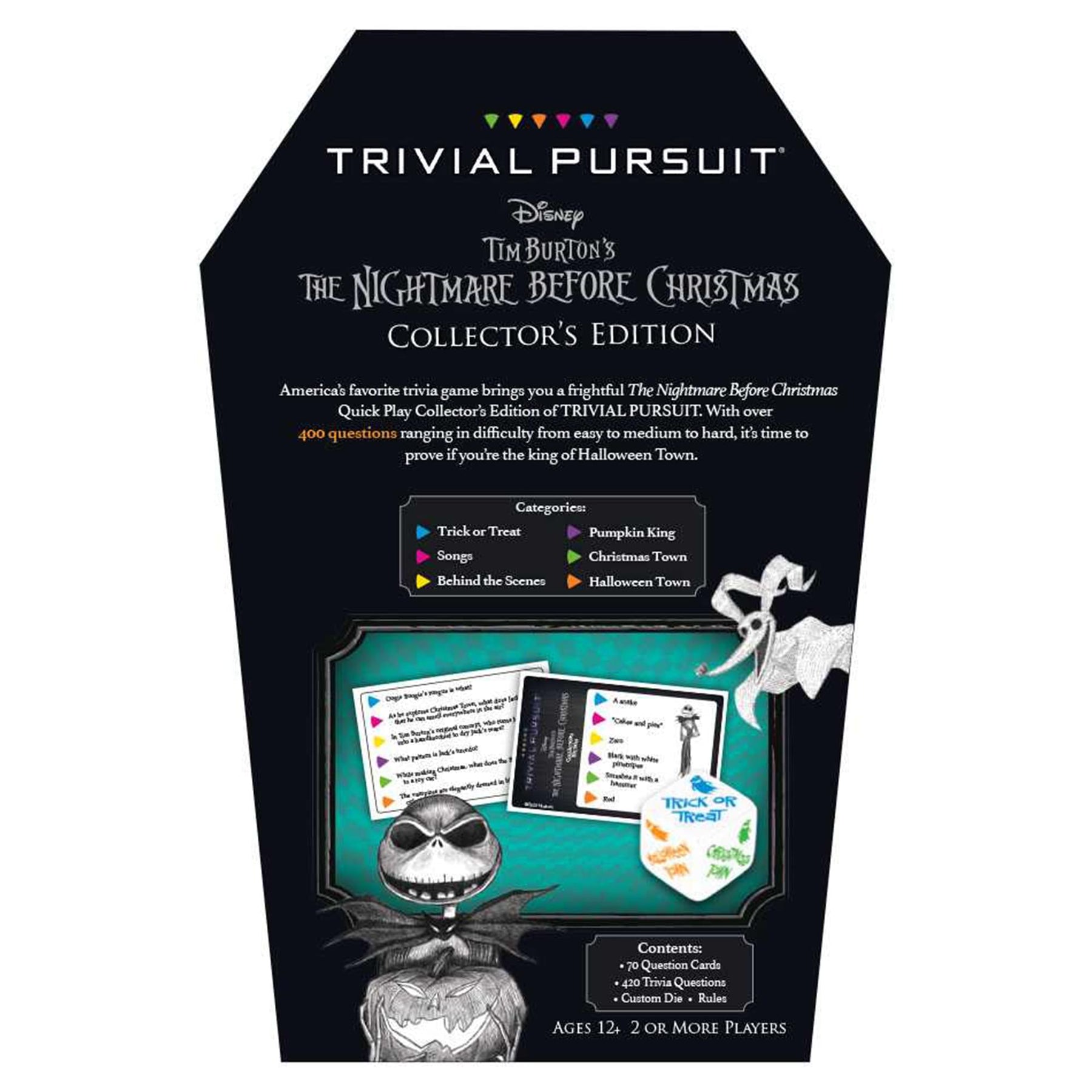 Nightmare Before Christmas Trivial Pursuit Board Game | Travel Edition