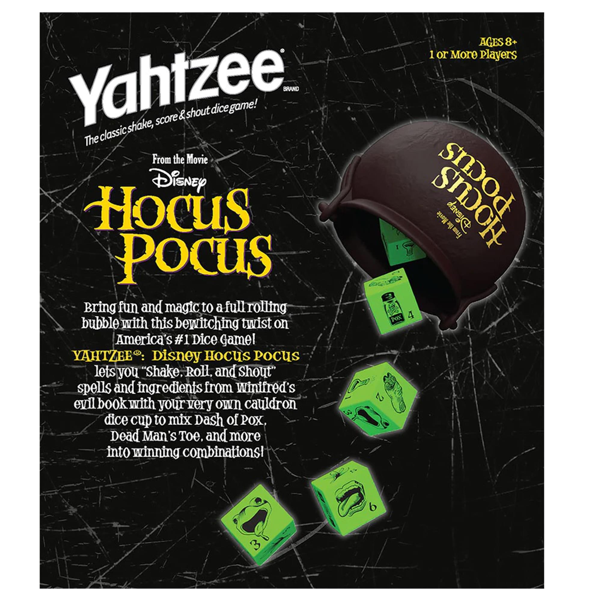 Disney Hocus Pocus Yahtzee Dice Game