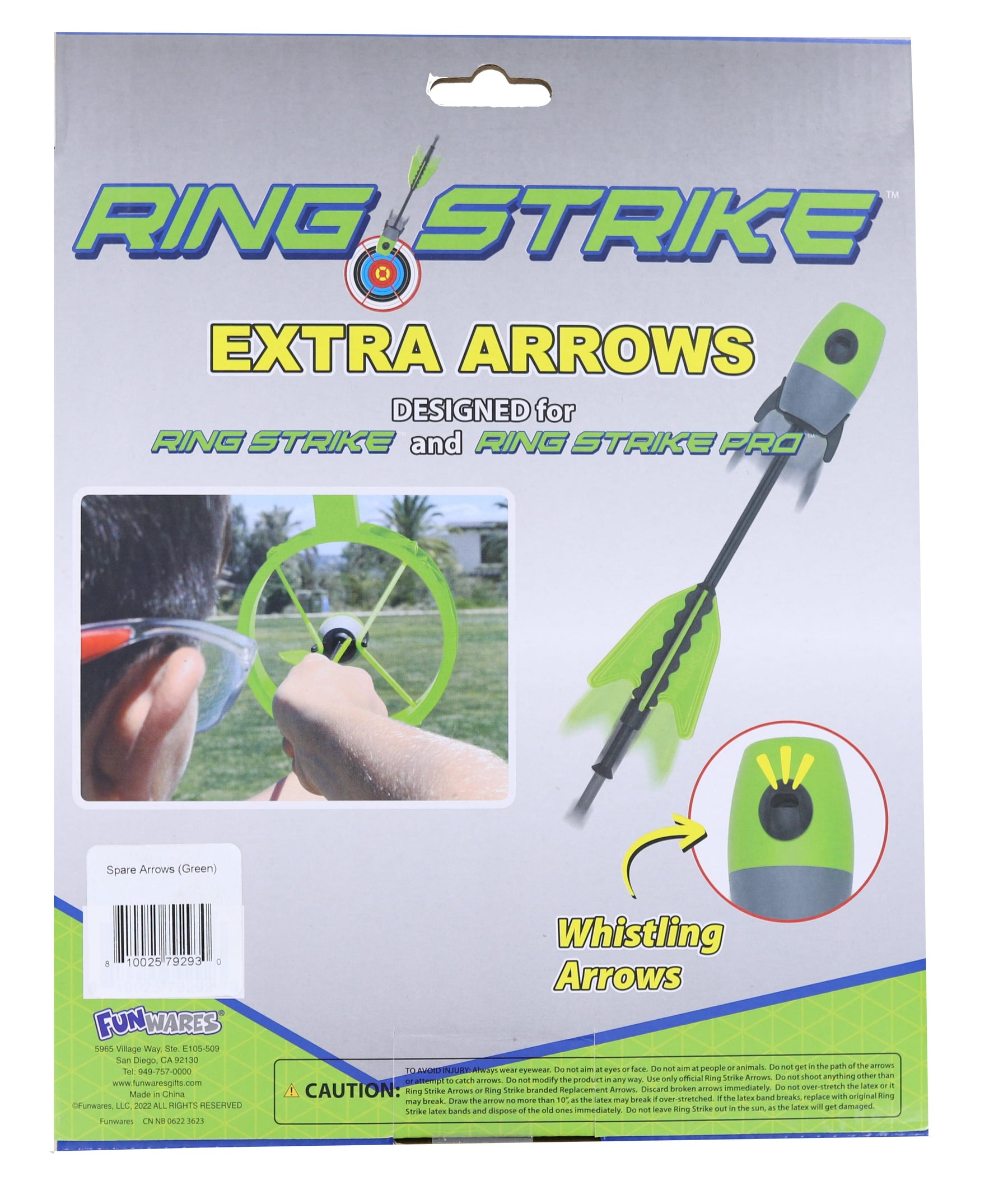 Ring Strike Green Spare Arrows | Set of 6