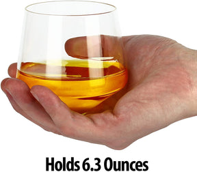 Rolling 6.3oz Whiskey Glasses | Set of 2