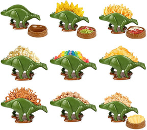 NACHOsaurus Sculpted Dinosaur Snack & Dip Bowl Set