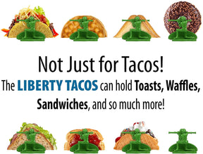 Liberty Sculpted Little Green Army Men Taco & Snack Holder