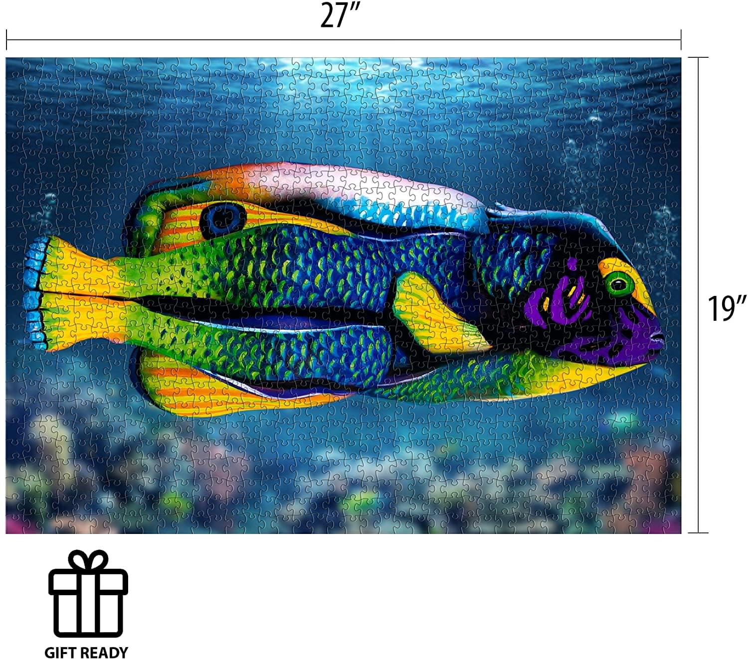 Johannes Stotter Angel Fish Body Art 1000 Piece Jigsaw Puzzle