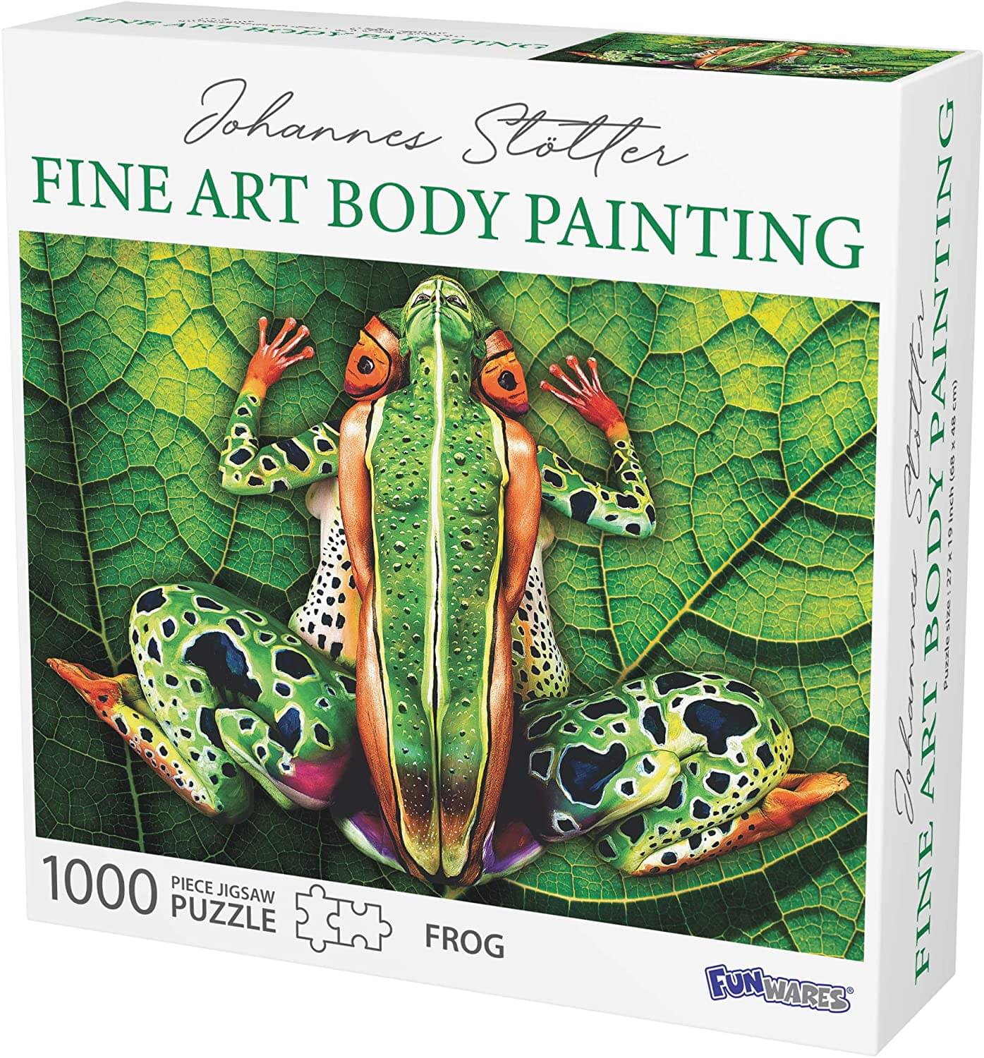 Johannes Stotter Frog Body Art 1000 Piece Jigsaw Puzzle