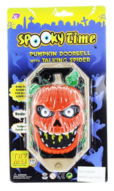 Spooky Pumpkin Doorbell w/ Talking Spider Halloween Decor