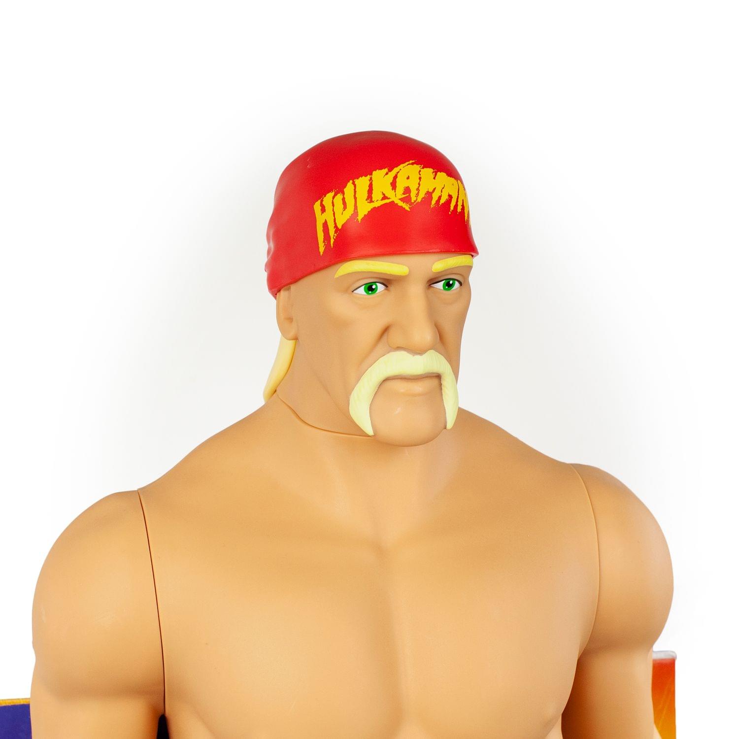 WWE Hulk Hogan Action Figure | Giant Sized Wrestler Great for Kids | 31" Tall