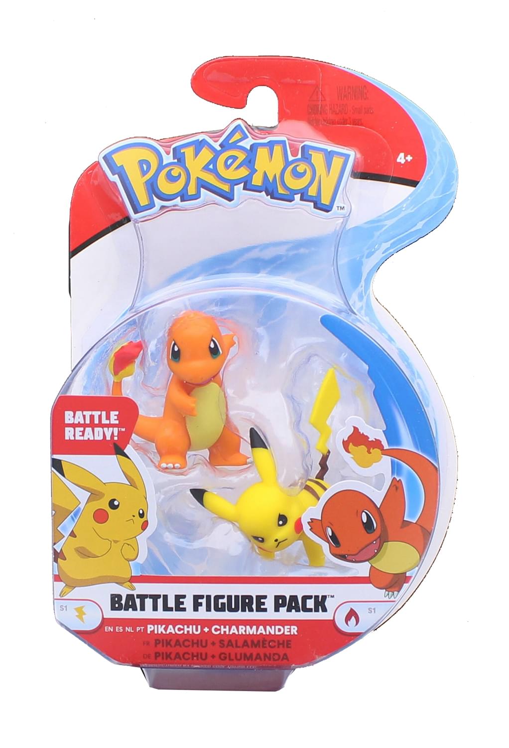 Pokemon 2 Inch Battle Figure Pack | Pikachu vs. Charmander