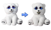 Feisty Pets 8" Plush, Karl the Snarl Polar Bear (Derpy Face)