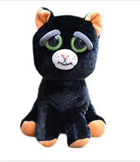 Feisty Pets Katy Cobweb Black Cat 8" Plush