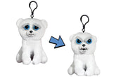 Feisty Pets 4" Plush Keychain: Karl the Snarl Polar Bear