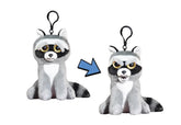 Feisty Pets 4" Plush Keychain, Rascal Rampage Raccoon