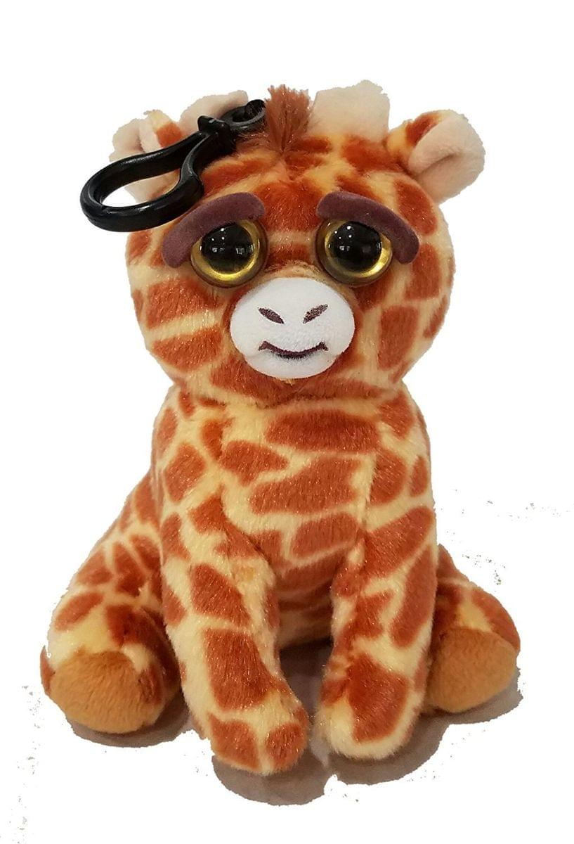 Feisty Pets Scrappy Savannah Giraffe Tongue Out Plush Key Chain