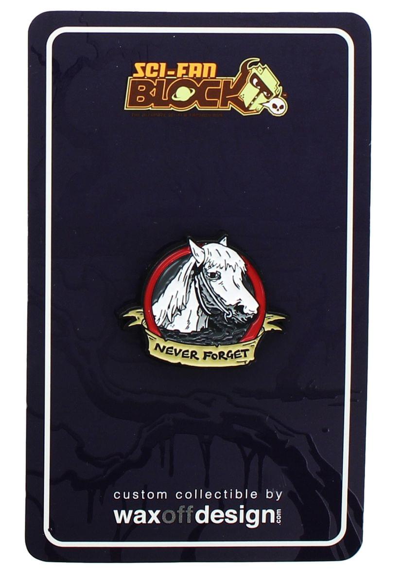 The Never Ending Story Artax Horse "Never Forget" Enamel Collector Pin