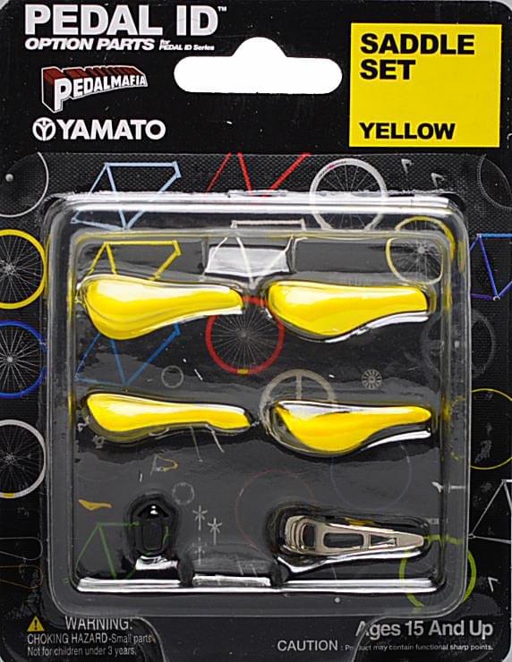Pedal Id 1:9 Scale Bicycle: Saddle Set: Yellow