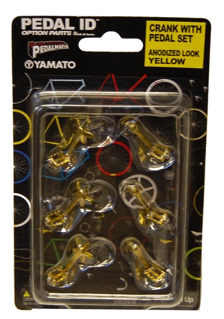 Pedal Id Crank With Pedal Set Anodized Look Yellow