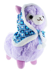 Llama with Hood 12" Plush, Purple