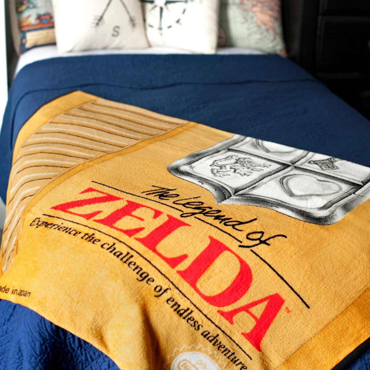 Nintendo The Legend of Zelda Gold Cartridge Lightweight Blanket | 45 x 60 Inches