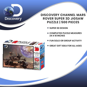 Discovery Channel Mars Rover Super 3D 500 Piece Jigsaw Puzzle