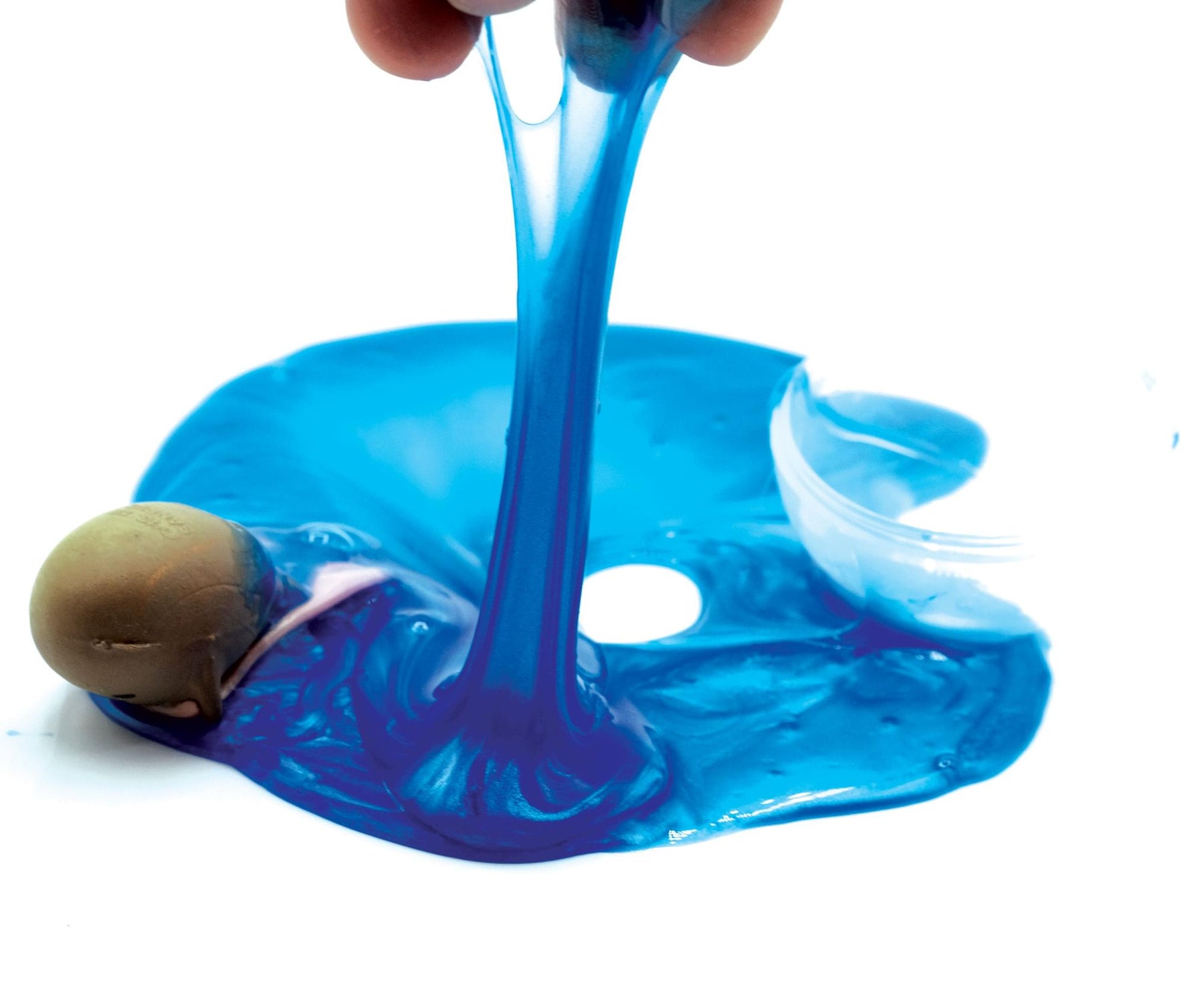 Gudetama The Lazy Egg Metallic Slime & Mini Figure | Blue
