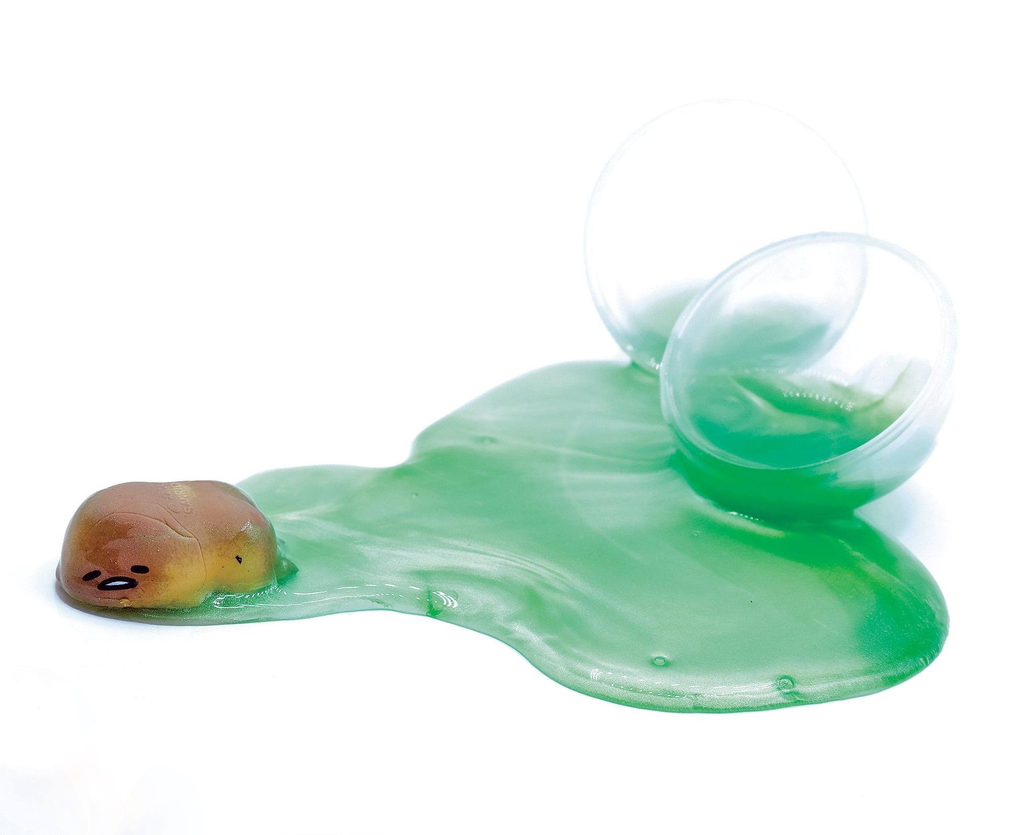 Gudetama The Lazy Egg Metallic Slime & Mini Figure | Green