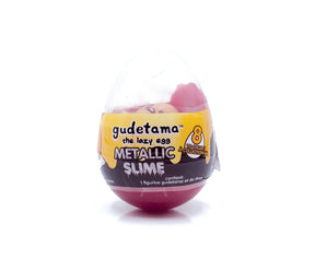 Gudetama The Lazy Egg Metallic Slime & Mini Figure | Red