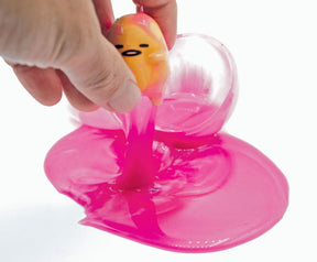 Gudetama The Lazy Egg Metallic Slime & Mini Figure | Pink