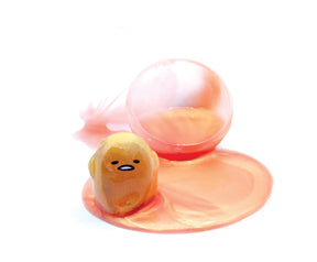 Gudetama The Lazy Egg Metallic Slime & Mini Figure | Yellow