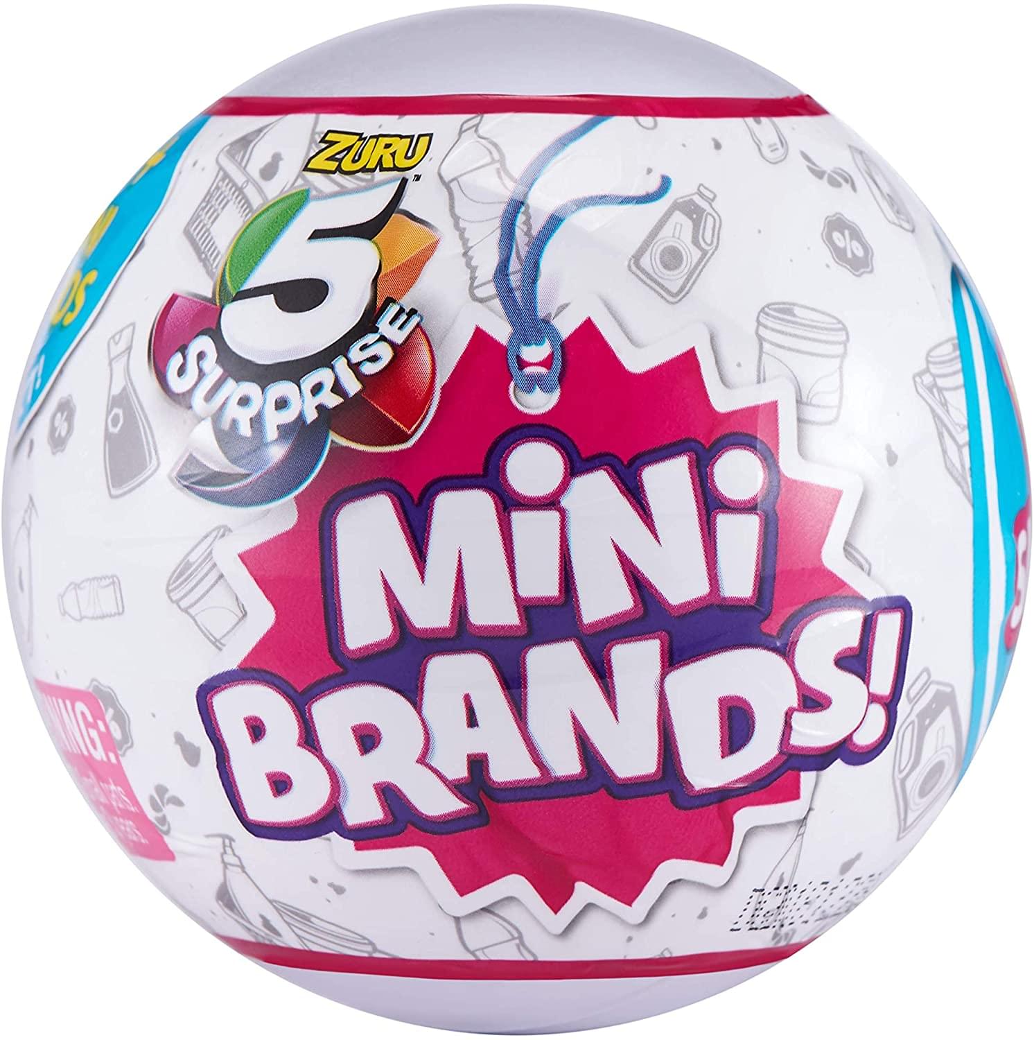 5 Surprise Mini Brands Mystery Capsule Series 1 | Includes 5 Random Mini Toys