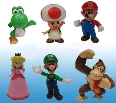 Super Mario Bros Mini Figures Wave 2 Set Of 6