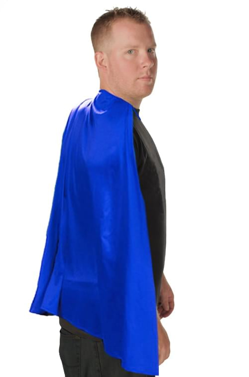 Deluxe Super Hero Costume Cape Blue
