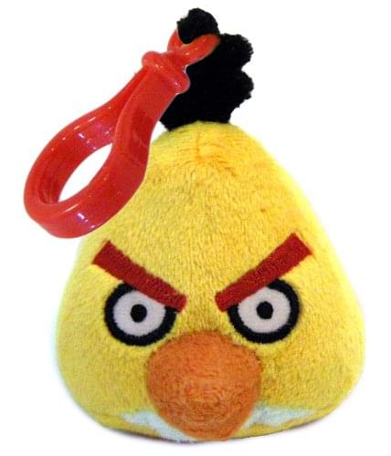 Angry Birds 3" Plush Backpack Clip On: Yellow Bird