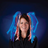 Light Show Blue LED Dreads Costume Headband