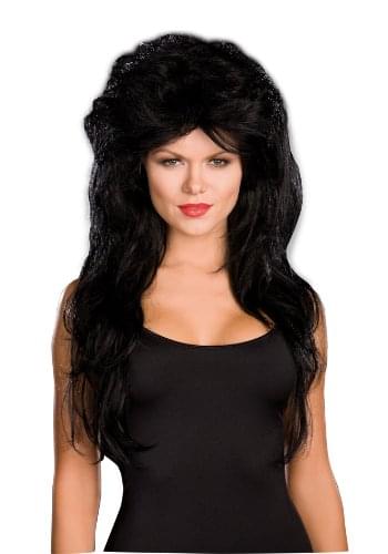 Sexy Black Rocker Costume Wig