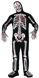 Bloody Skelebones Costume Adult